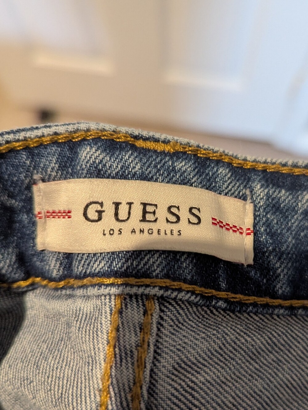 Vintage Guess Womens Straight Leg High Waist Mom Jeans Stonewash Blue 90s 26 - Picture 12 of 15